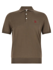 Brunello Cucinelli Brown Cotton Polo Shirt - IT50 | L