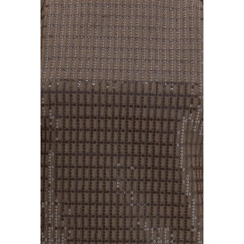 Brunello Cucinelli Brown Cotton Sleeveles T-Shirt