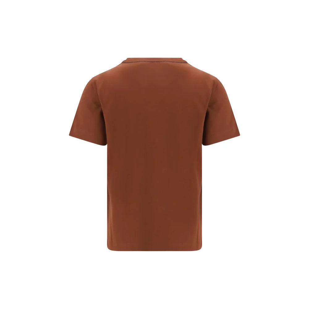 Brunello Cucinelli Brown Cotton T-Shirt