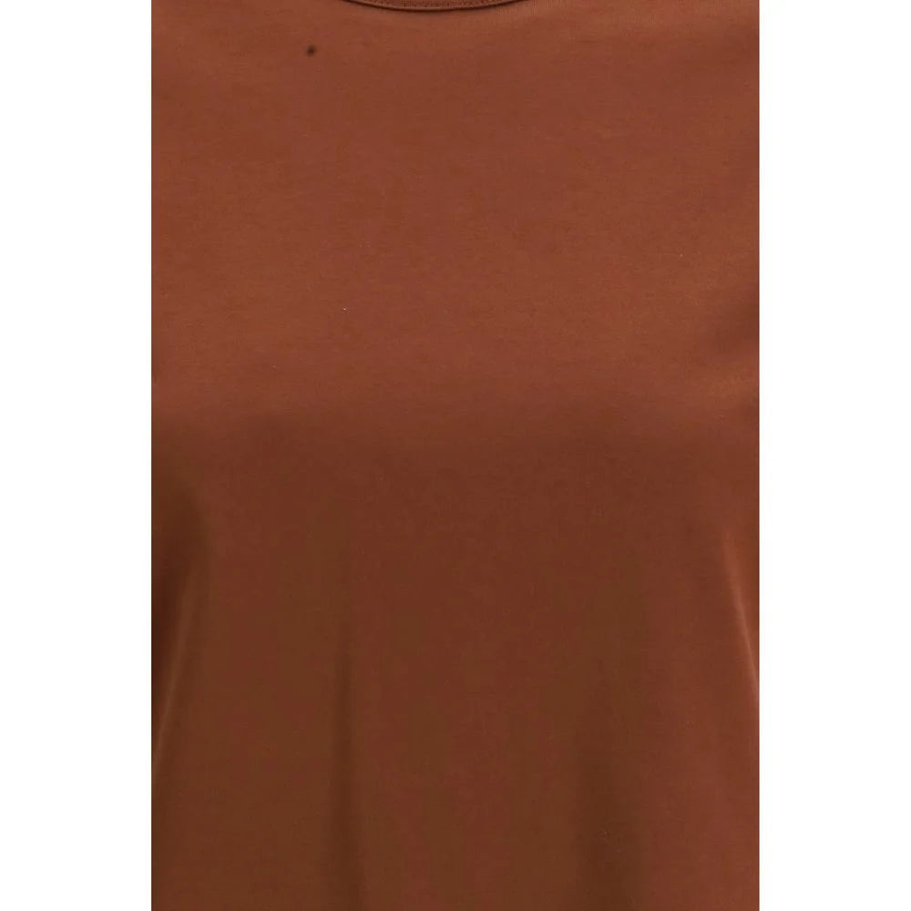 Brunello Cucinelli Brown Cotton T-Shirt