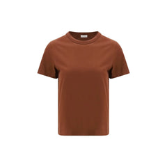 Brunello Cucinelli Brown Cotton T-Shirt