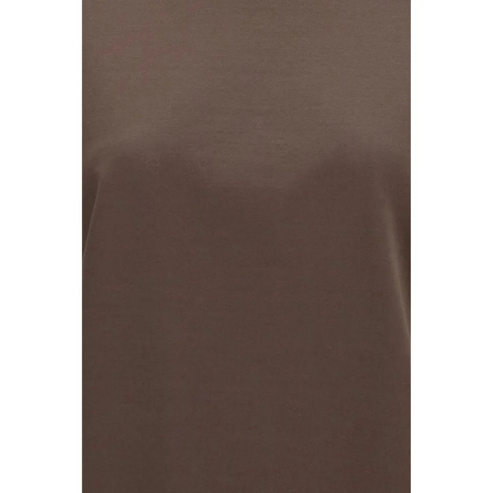 Brunello Cucinelli Brown Cotton T-Shirt