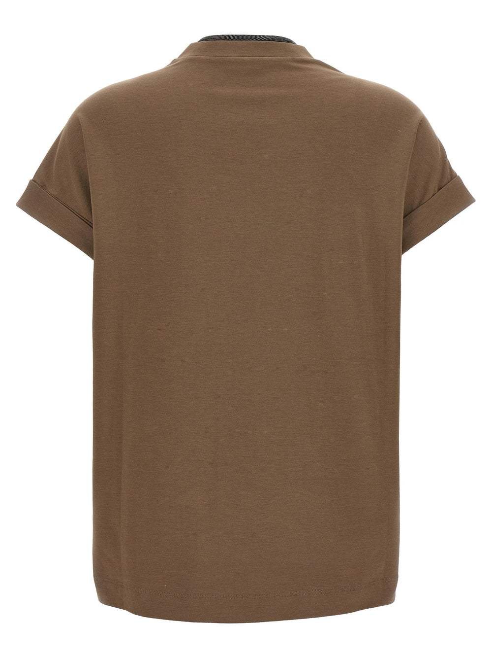 T-shirt Bruni Castanha em Algodão