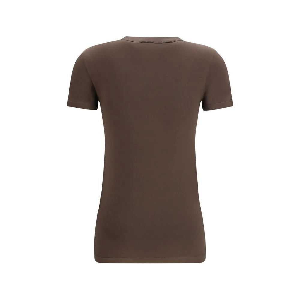 Brunello Cucinelli Brown Cotton T-Shirt - L