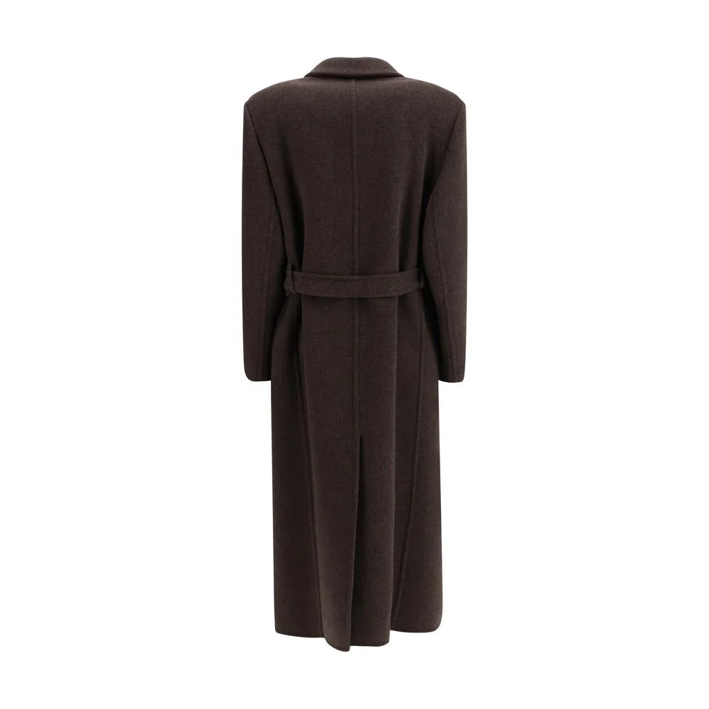 Brunello Cucinelli Brown Fleece Wool Coat