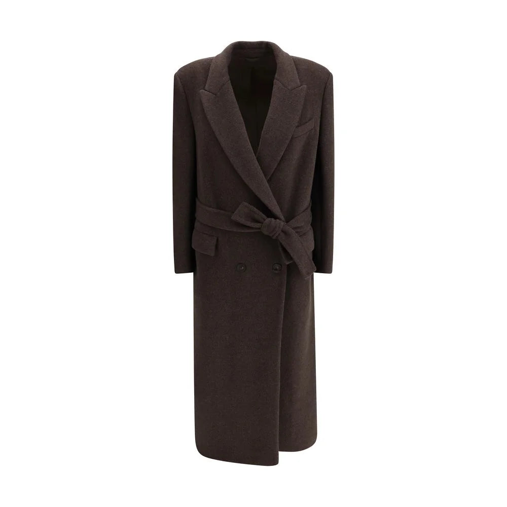 Brunello Cucinelli Brown Fleece Wool Coat