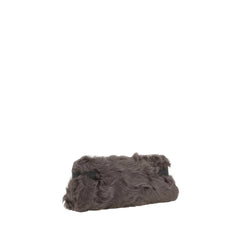 Brunello Cucinelli Brown Fur Clutch Bag