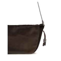 Brunello Cucinelli Brown Fur Shoulder Bag - Shoulder Bags