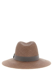 Brunello Cucinelli Brown Hemp Fedora - S