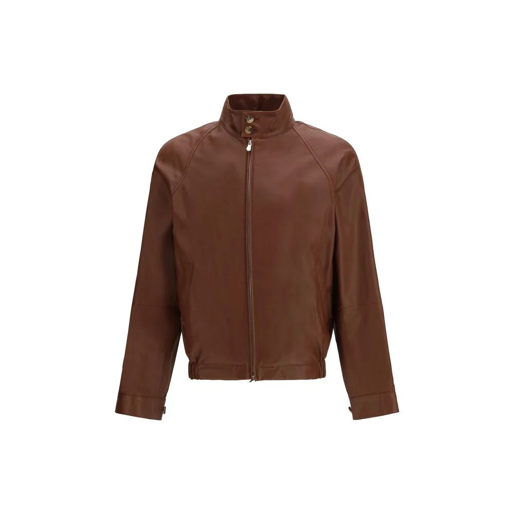 Brunello Cucinelli Brown Lamb Ovis Aries Aries Bomber