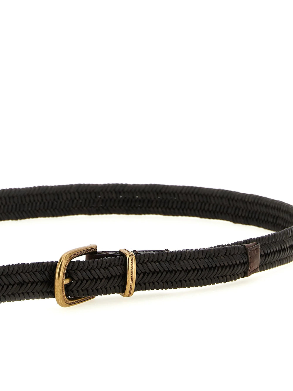 Brunello Cucinelli Brown Leather Regular Belt - M
