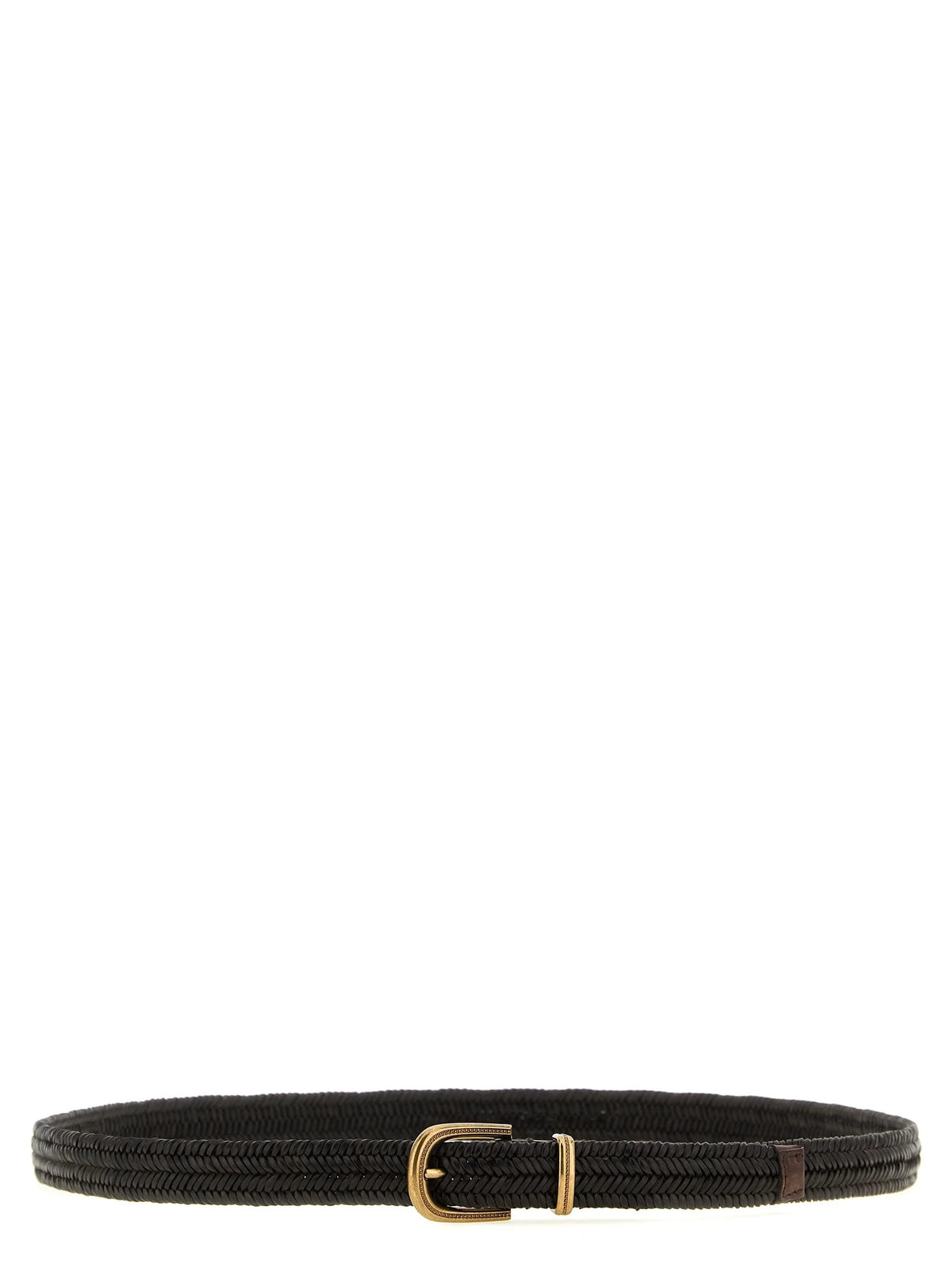 Brunello Cucinelli Brown Leather Regular Belt - M