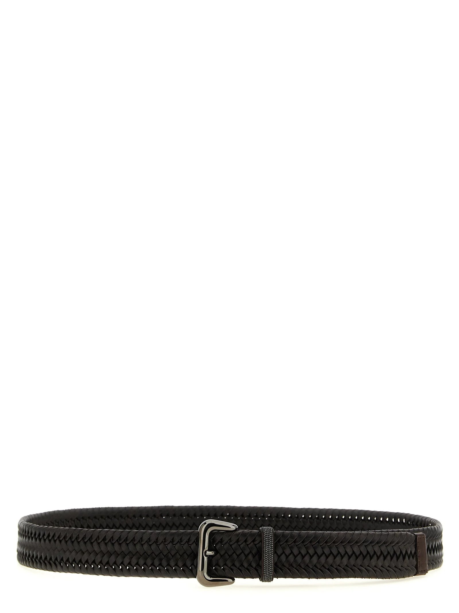 Brunello Cucinelli Brown Leather Regular Belt - XS