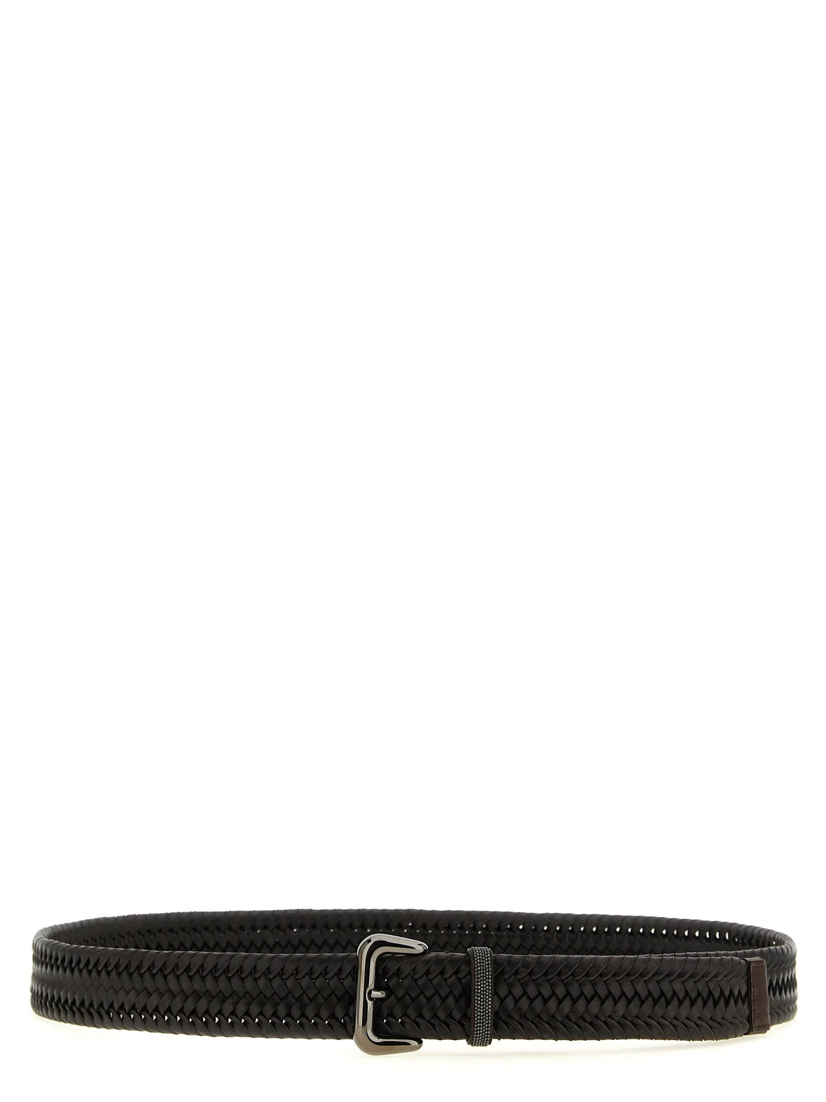 Brunello Cucinelli Brown Leather Regular Belt - XS