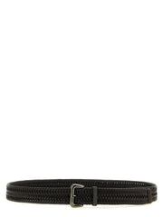 Brunello Cucinelli Brown Leather Regular Belt - XS