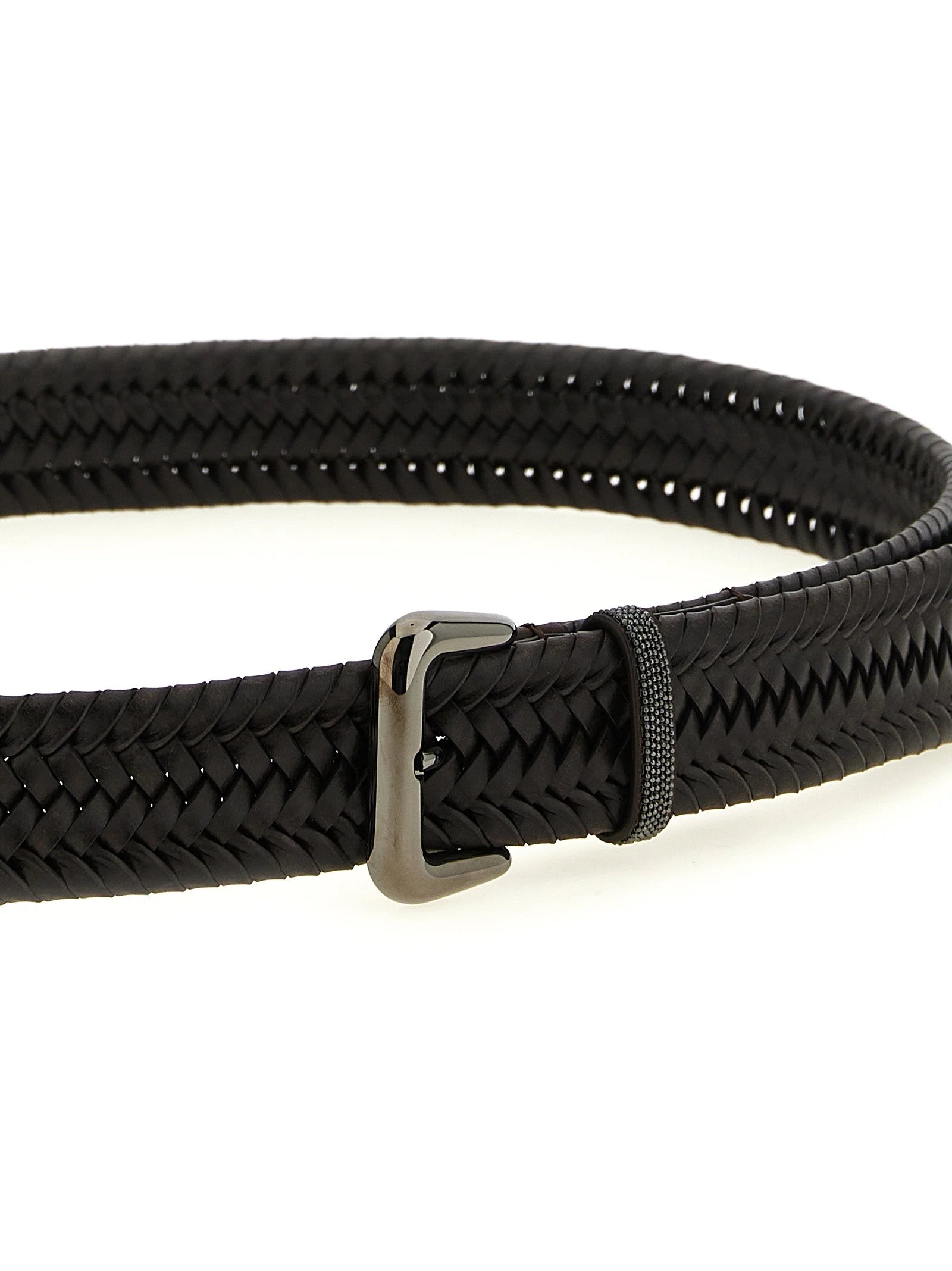 Brunello Cucinelli Brown Leather Regular Belt - XS