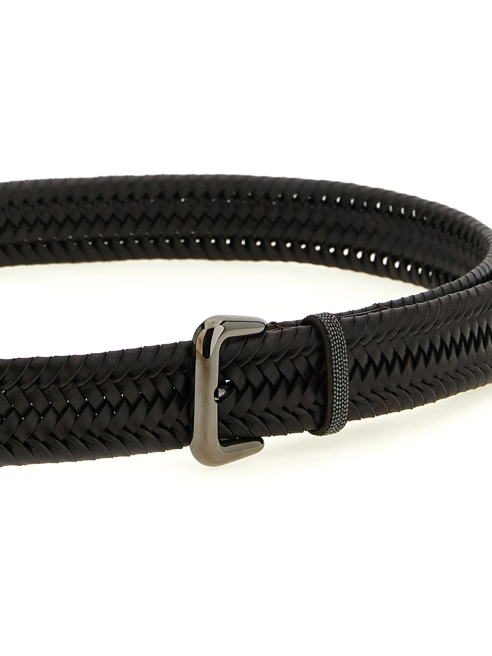 Brunello Cucinelli Brown Leather Regular Belt - XS
