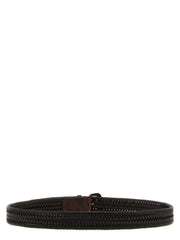 Brunello Cucinelli Brown Leather Regular Belt - XS