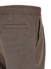 Brunello Cucinelli Brown Linen Bermuda Shorts
