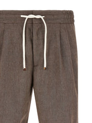 Brunello Cucinelli Brown Linen Bermuda Shorts