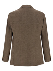 Brunello Cucinelli Brown Linen Blazer