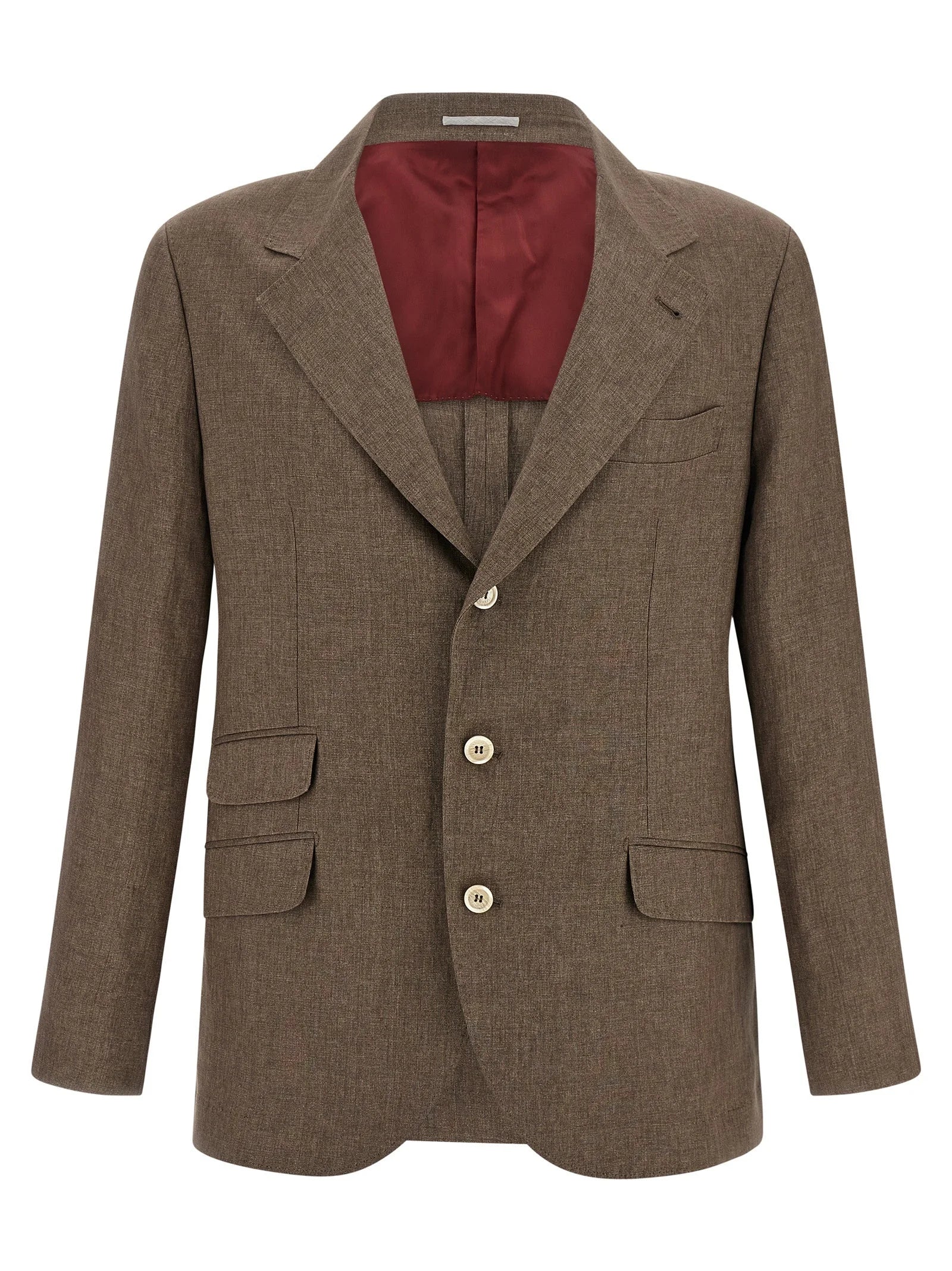 Brunello Cucinelli Brown Linen Blazer