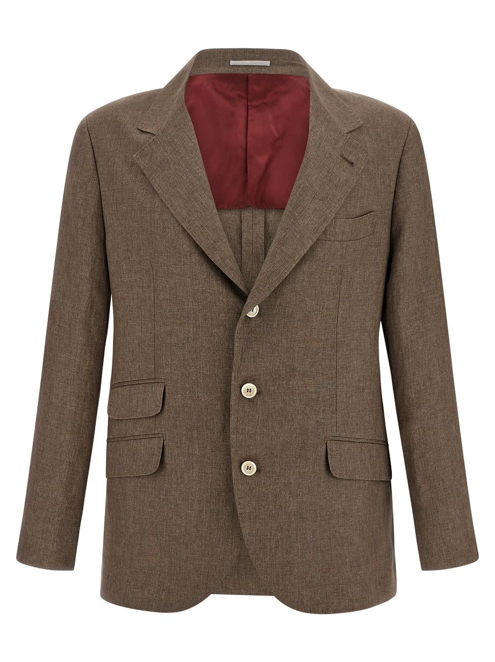 Brunello Cucinelli Brown Linen Blazer