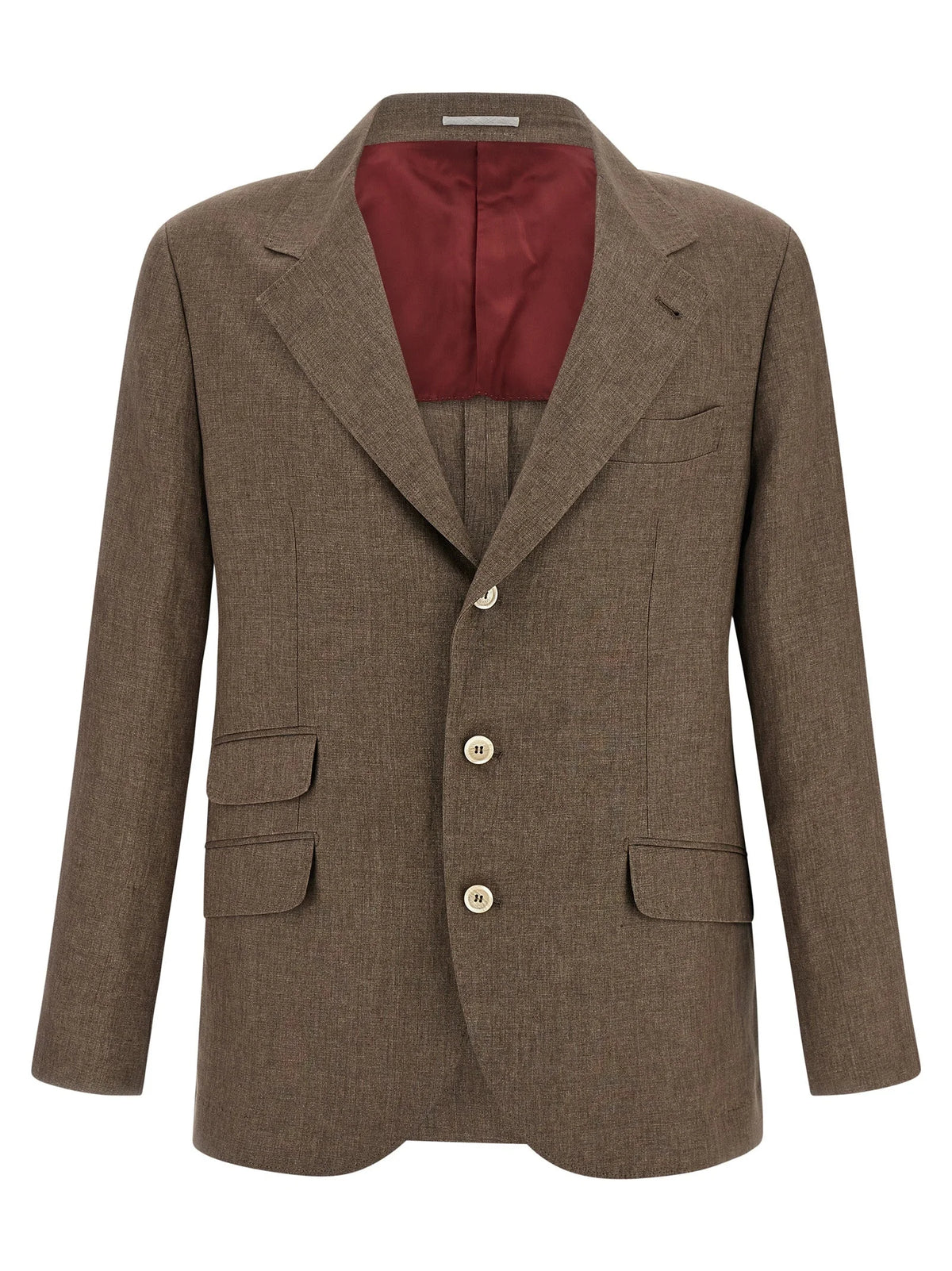 Brunello Cucinelli Brown Linen Blazer
