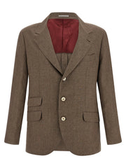 Brunello Cucinelli Brown Linen Blazer