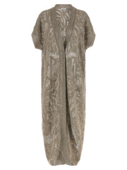 Brunello Cucinelli Brown Linen Cardigan