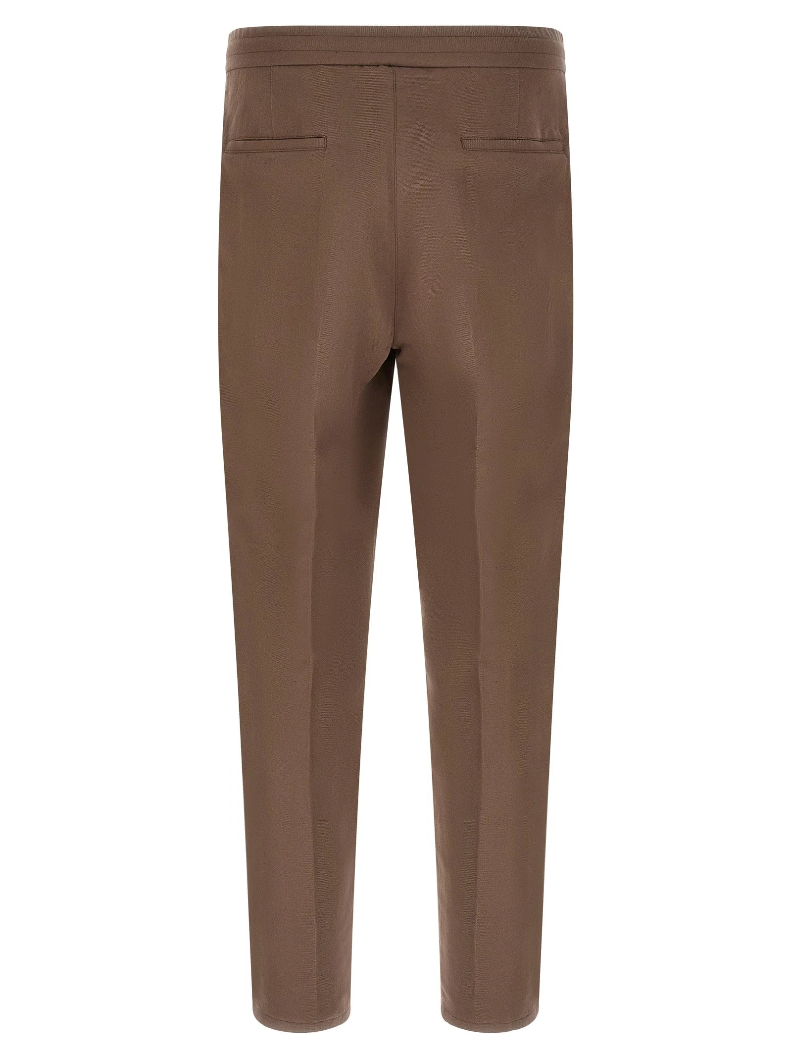 Brunello Cucinelli Brown Linen Casual Pants