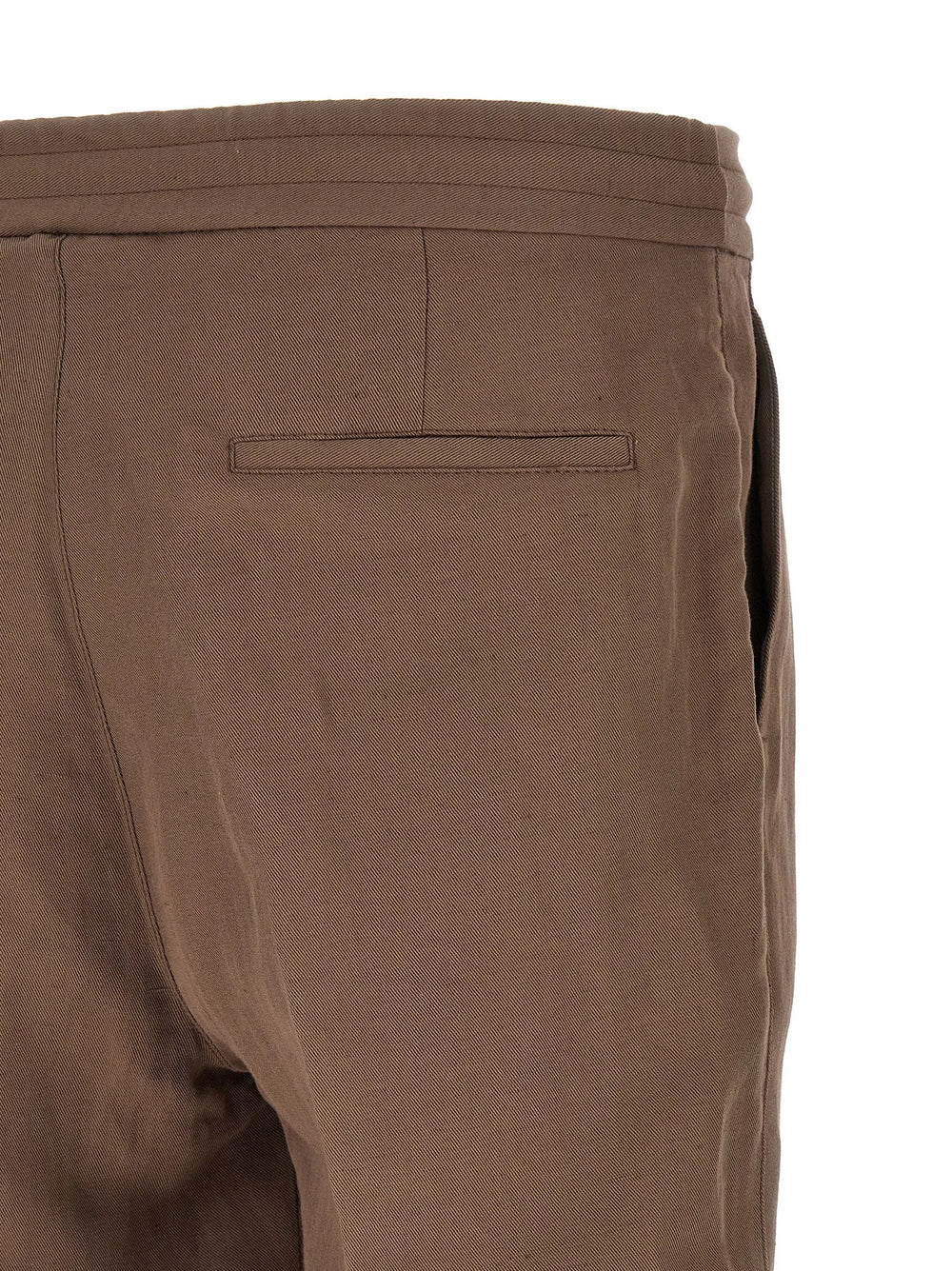 Brunello Cucinelli Brown Linen Casual Pants