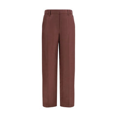 Brunello Cucinelli Brown Linen Casual Pants - IT42 | L