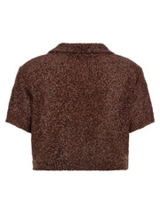 Brunello Cucinelli Brown Linen Polo Shirt