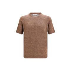 Brunello Cucinelli Brown Linen T-Shirt - IT50 | L