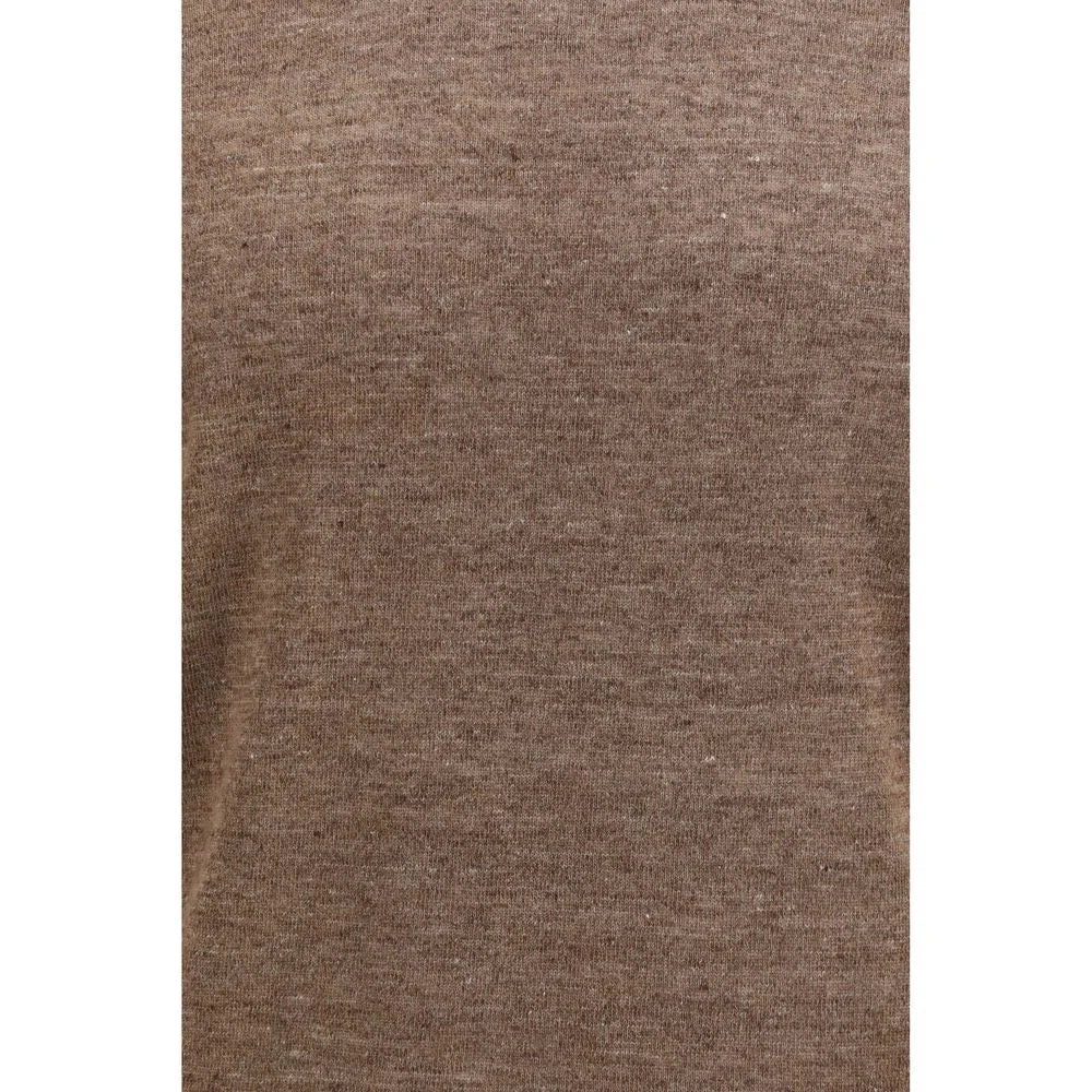 Brunello Cucinelli Brown Linen T-Shirt - IT50 | L