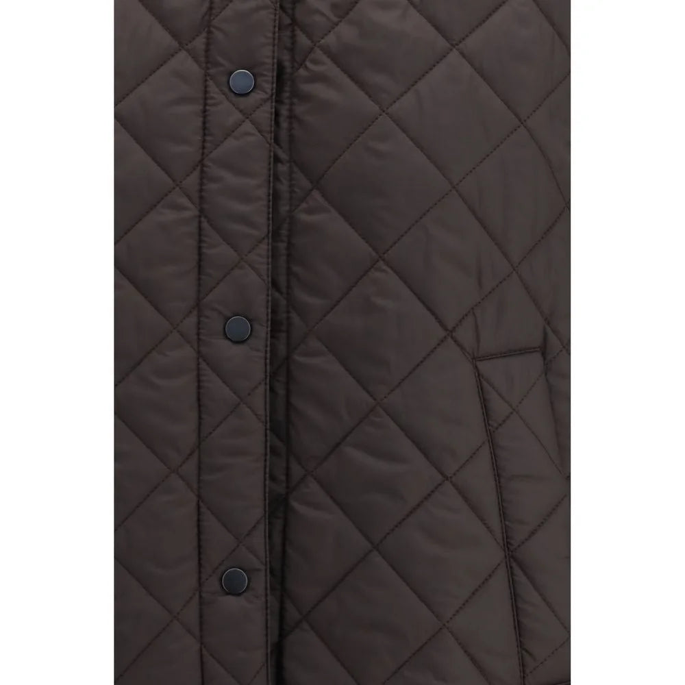 Brunello Cucinelli Brown Nylon Sleveless Jacket