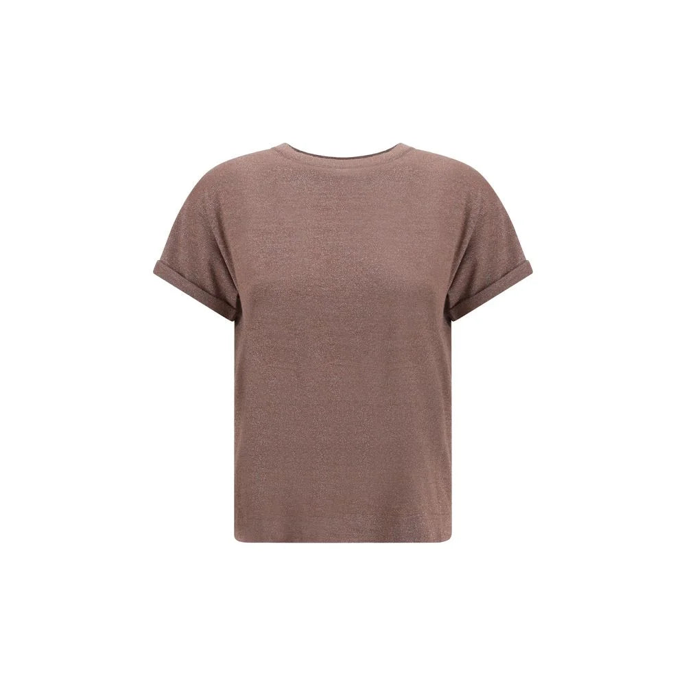 Brunello Cucinelli Brown Nylon T-Shirt - XL