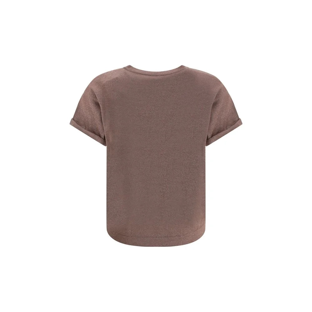 Brunello Cucinelli Brown Nylon T-Shirt - XL