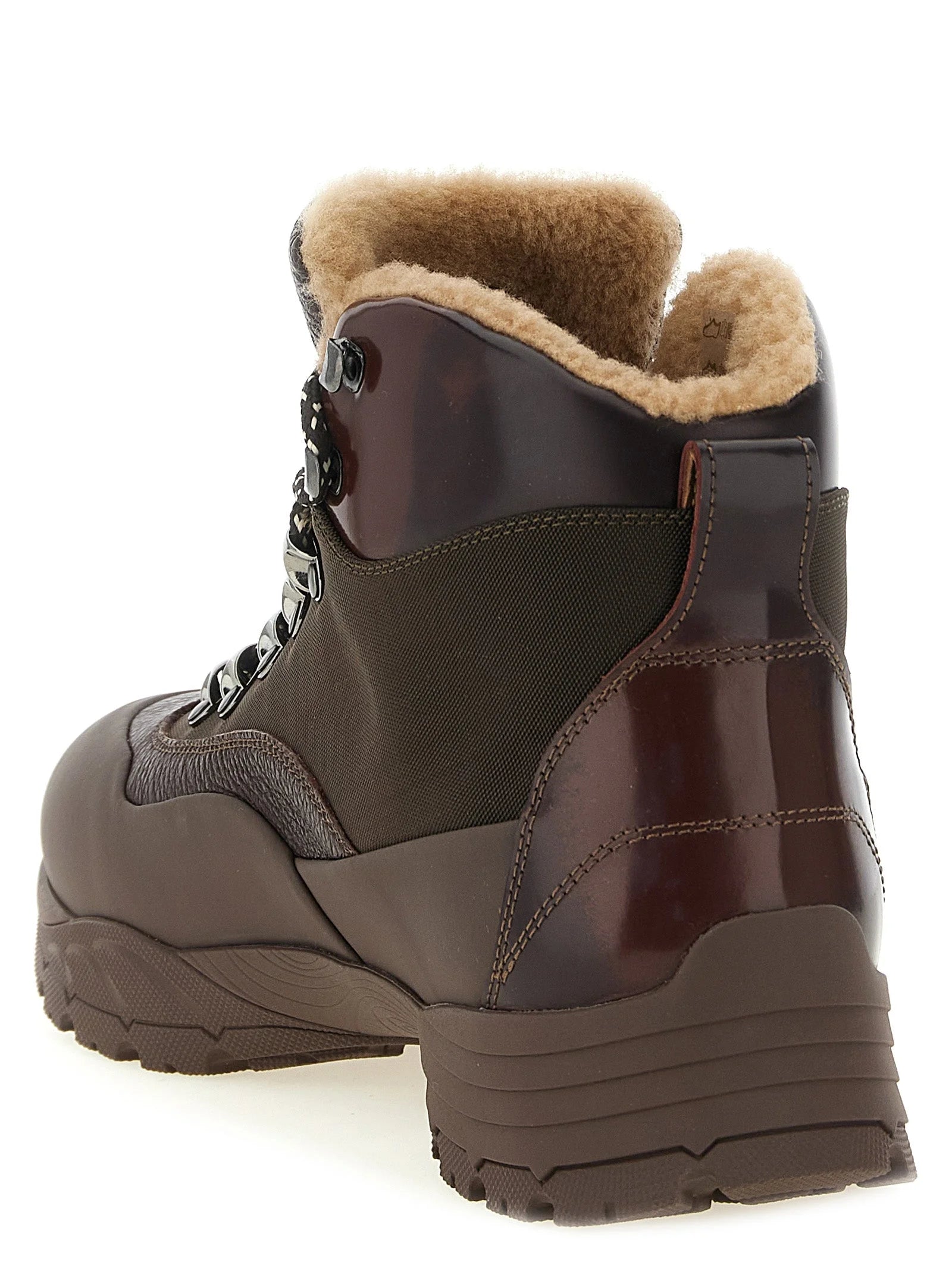 Brunello Cucinelli Brown Polyamide Ankle Boots