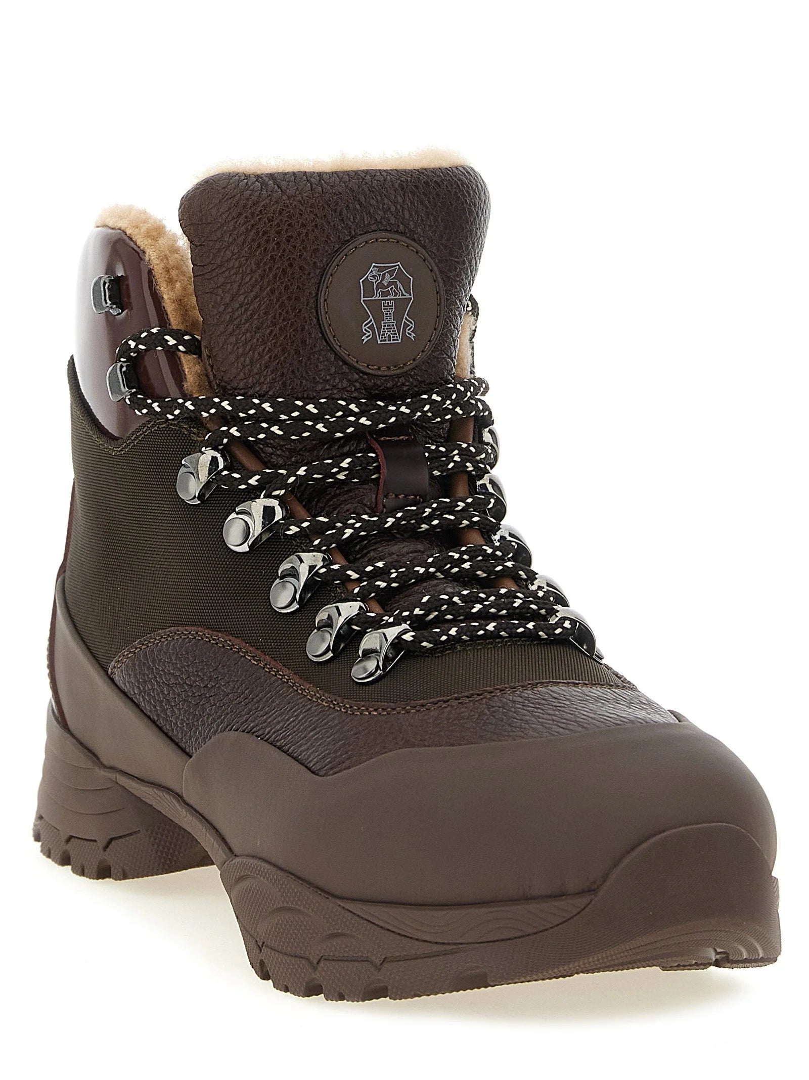 Brunello Cucinelli Brown Polyamide Ankle Boots