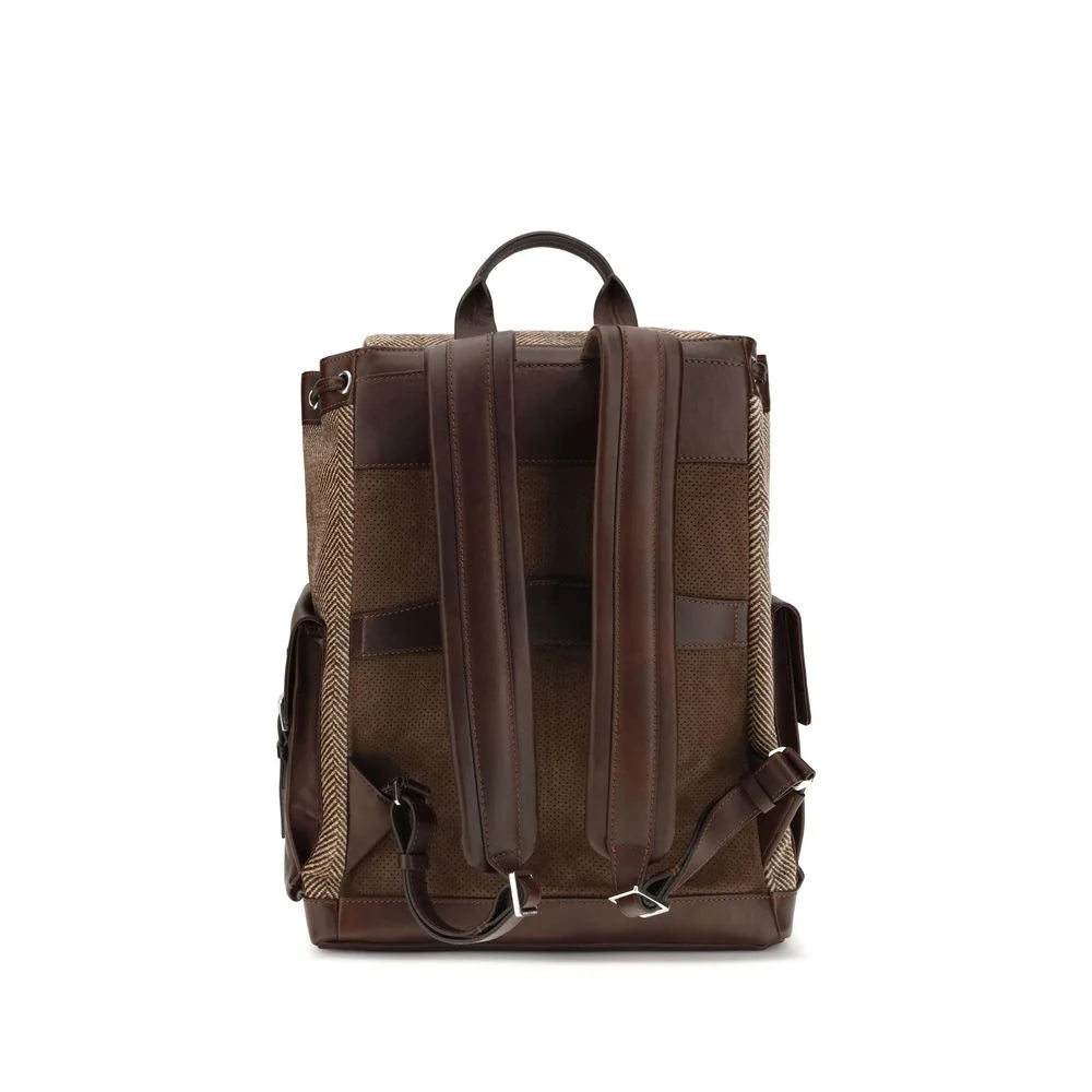 Brunello Cucinelli Brown Polyamide Backpack