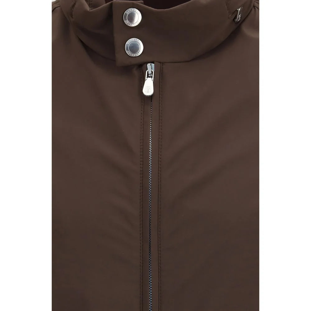 Brunello Cucinelli Brown Polyamide Full-Length Jacket