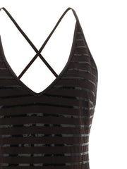 Brunello Cucinelli Brown Polyamide One-Piece Swimsuit
