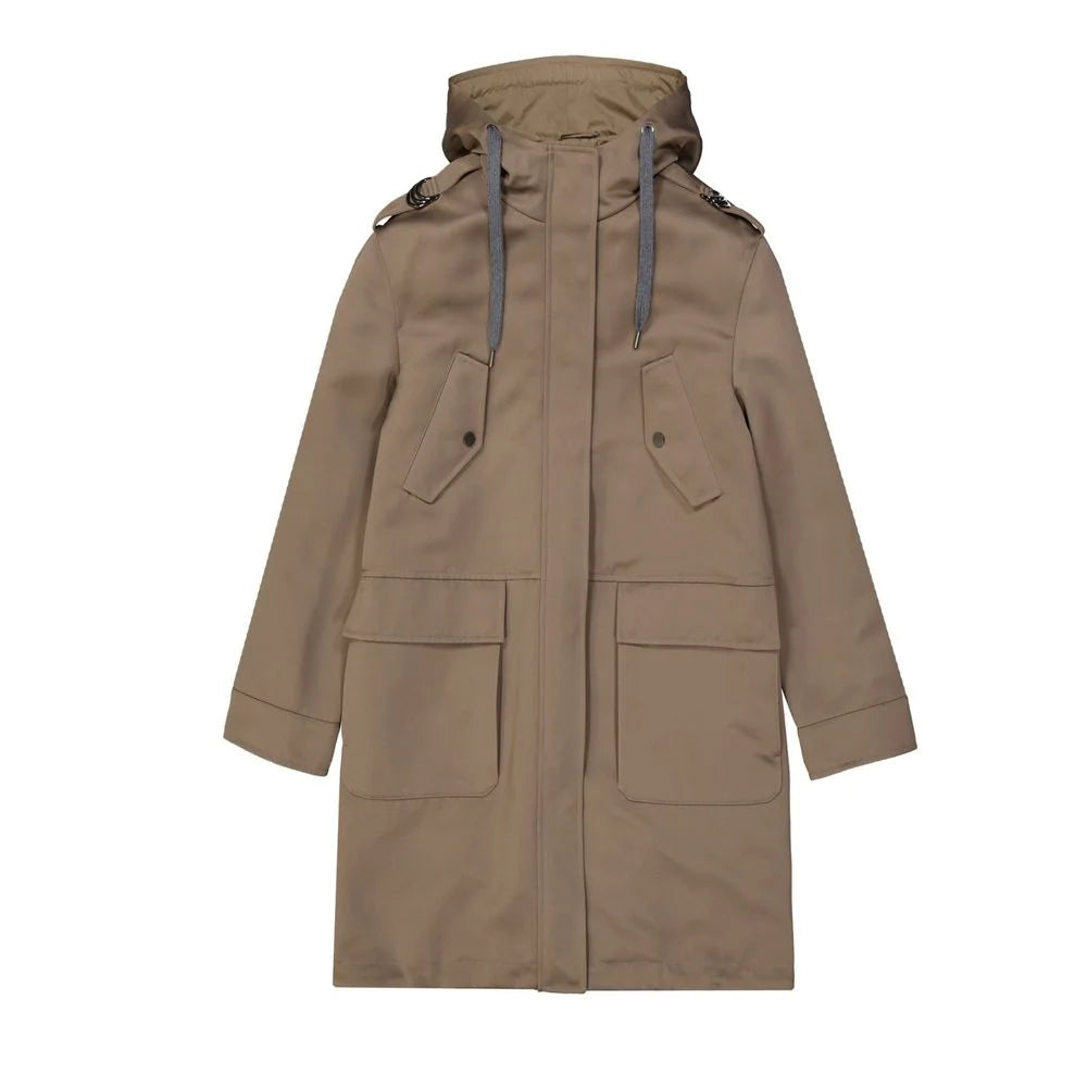 Brunello Cucinelli Brown Polyester Parka - 40