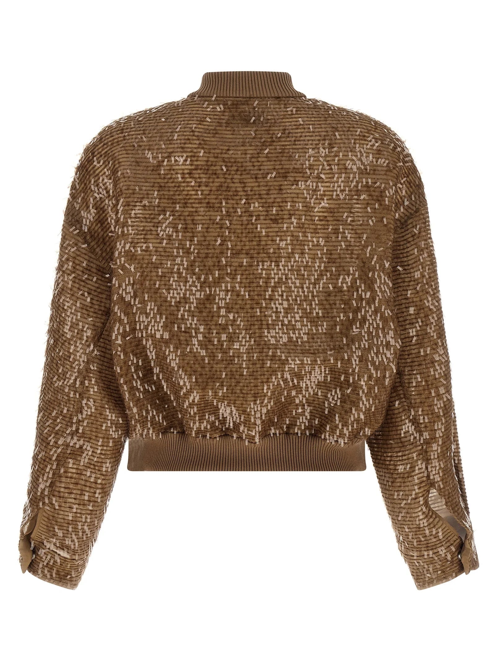 Brunello Cucinelli Brown Silk Cardigan - IT46