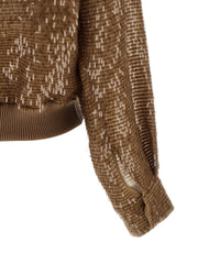 Brunello Cucinelli Brown Silk Cardigan - IT46