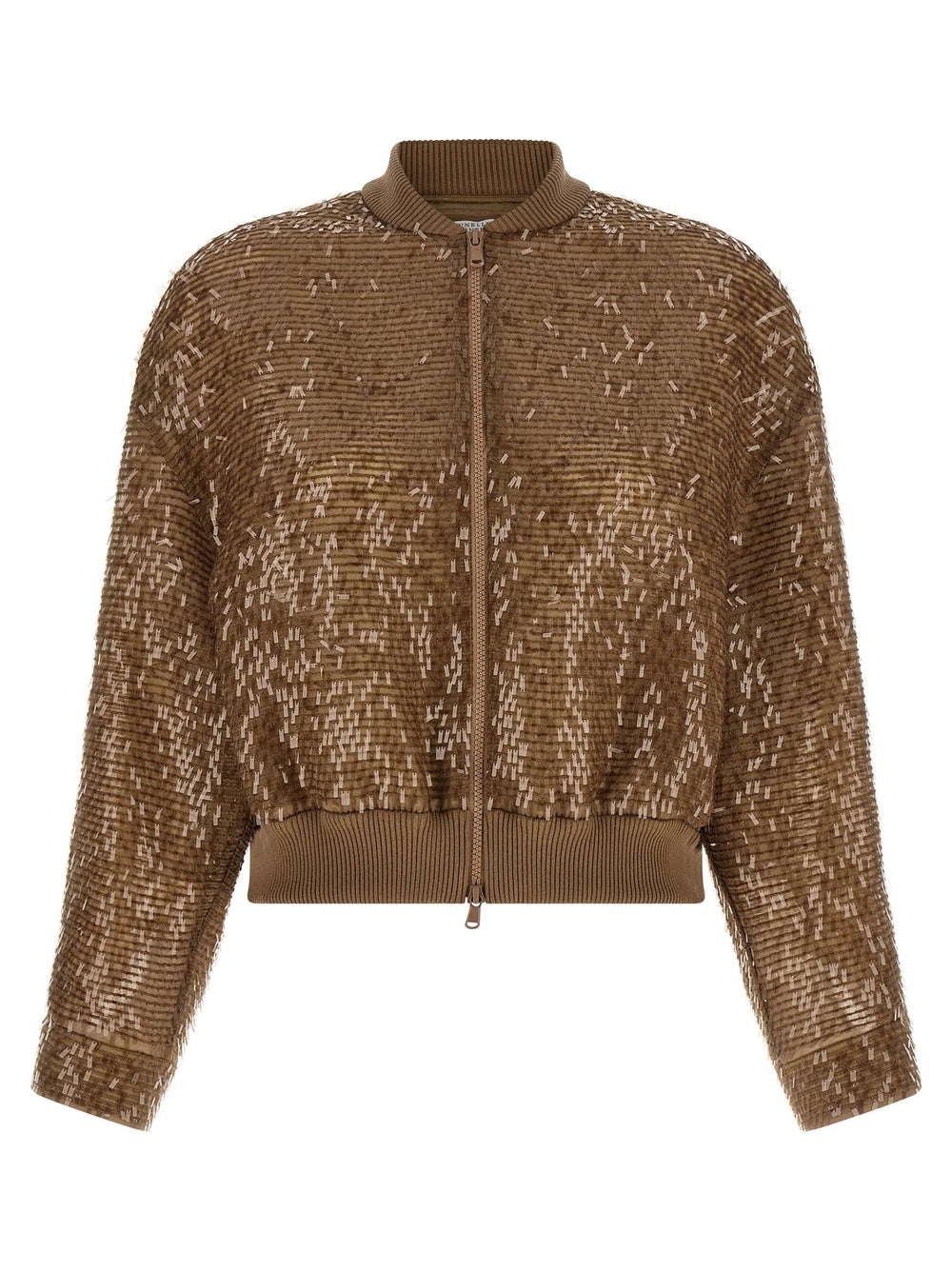 Brunello Cucinelli Brown Silk Cardigan - IT46