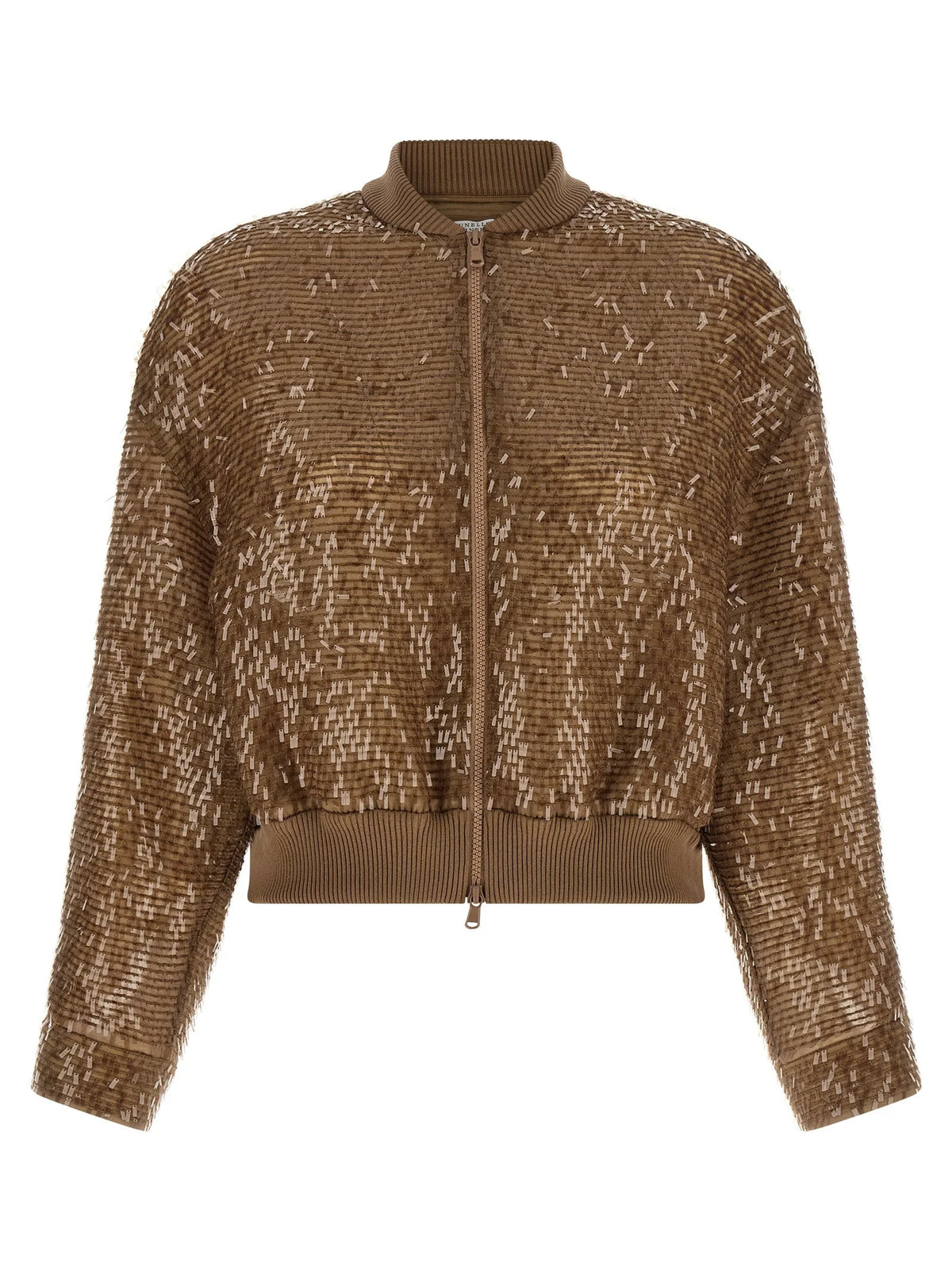 Brunello Cucinelli Brown Silk Cardigan - IT46