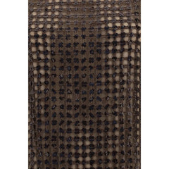 Brunello Cucinelli Brown Silk Cocktail Dress - M